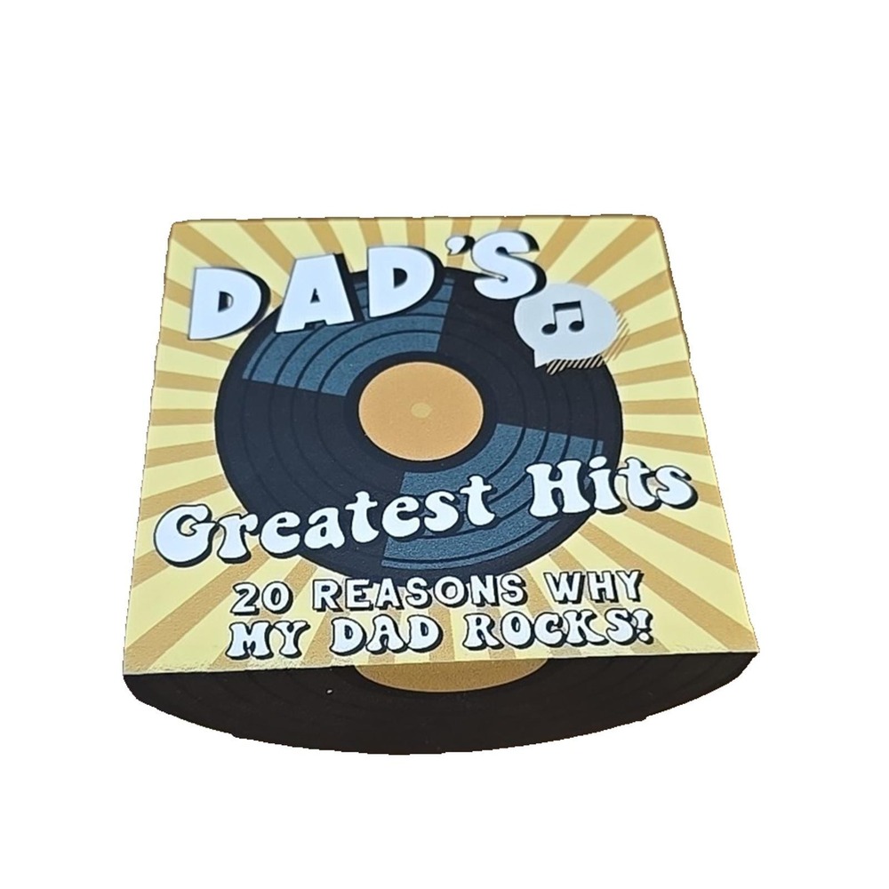 NEW Eccolo Dad's Greatest Hits 20 Reasons Why My Dad Rocks! 20 Fill-In Note Pads